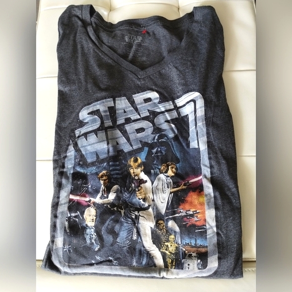 Star Wars V Neck Graphic T shirt - Picture 2 of 6